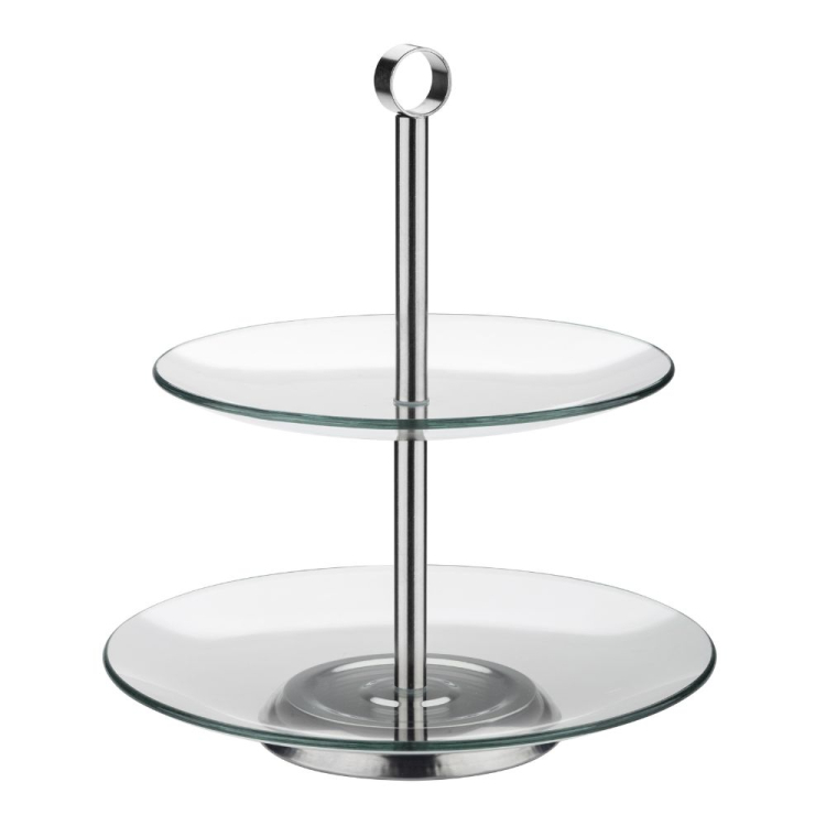 Patera szklana dwupoziomowa ANNETTE